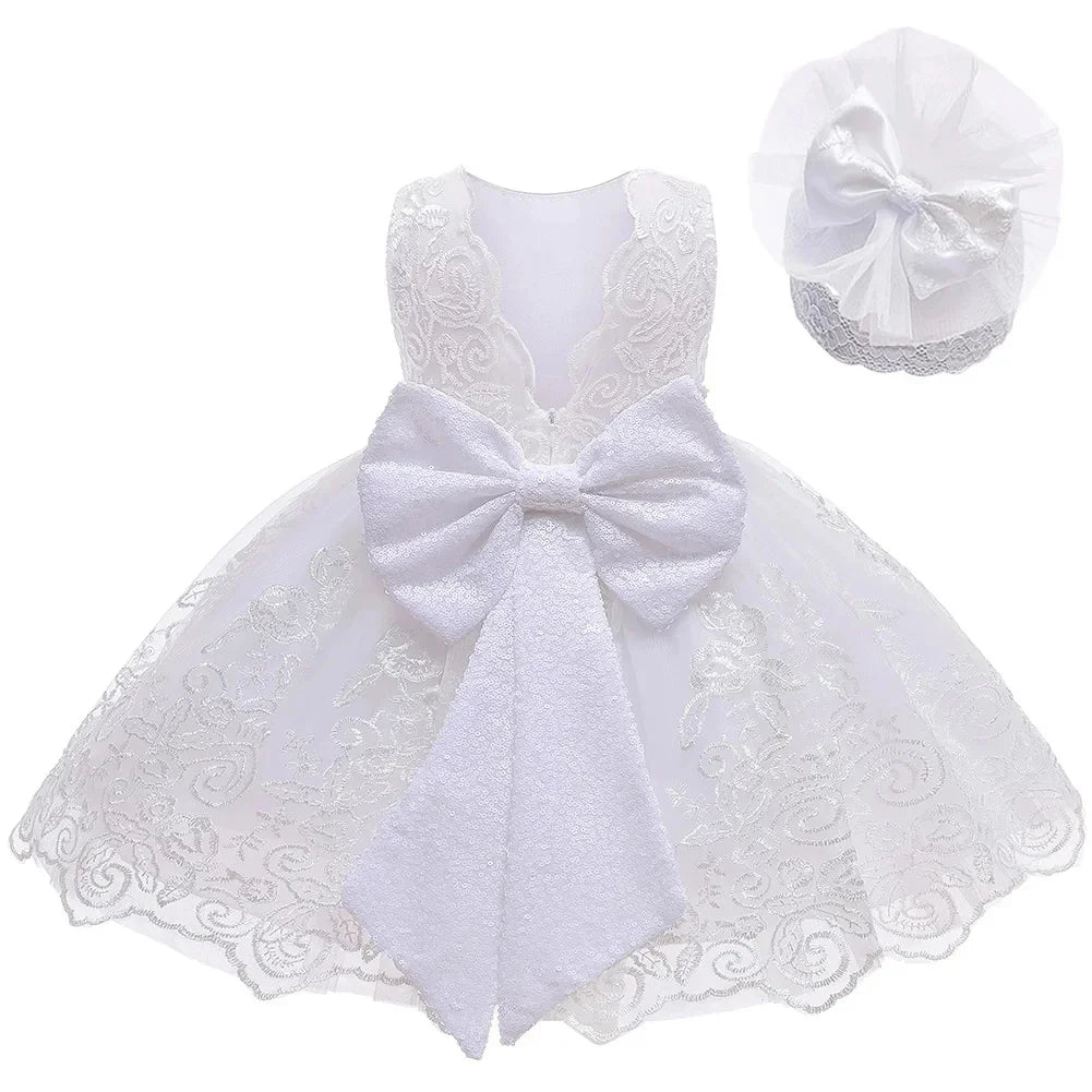 Robe de princesse pour bébé fille, tenue de fête d'anniversaire pour nouveau-né, de 0 à 2 ans