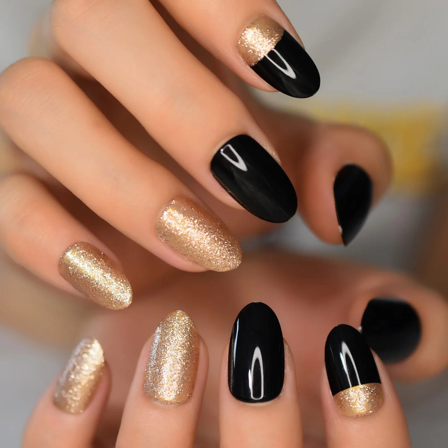 Ongles courts style ballerine française ombrés, dégradés, faux ongles naturels