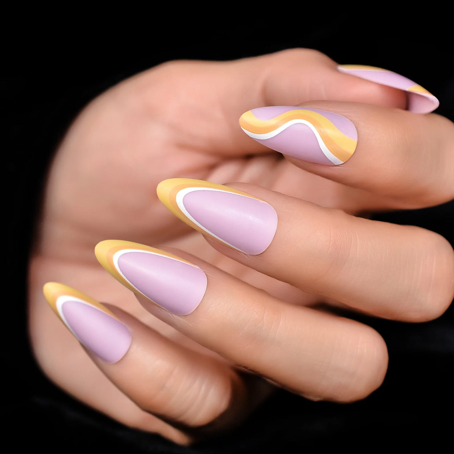Ongles courts style ballerine française ombrés, dégradés, faux ongles naturels
