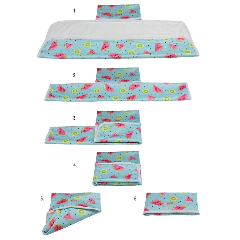 Portable waterproof baby changing mat folded for travel | Baby lying on foldable washable changing mat | Compact baby play mat with waterproof surface | Lightweight diaper changing mat for on-the-go use | Soft and hygienic baby changing pad for daily use | Travel baby mat with snap closure and easy fold | Machine washable baby changing mat on wooden floor | Modern baby play mat for indoor and outdoor use | Foldable diaper changing pad inside diaper bag | Waterproof changing mat for babies in neutral design