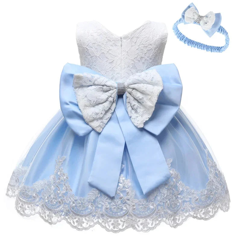 Robe de princesse pour bébé fille, tenue de fête d'anniversaire pour nouveau-né, de 0 à 2 ans