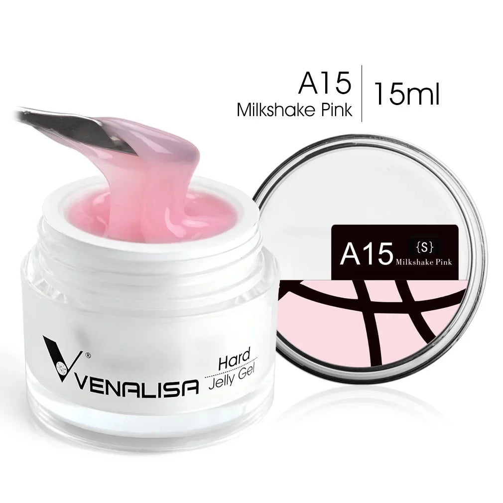Gel pour ongles Venalisa 15 ml UV LED Nail Builder Construction Extend Semi Transparent