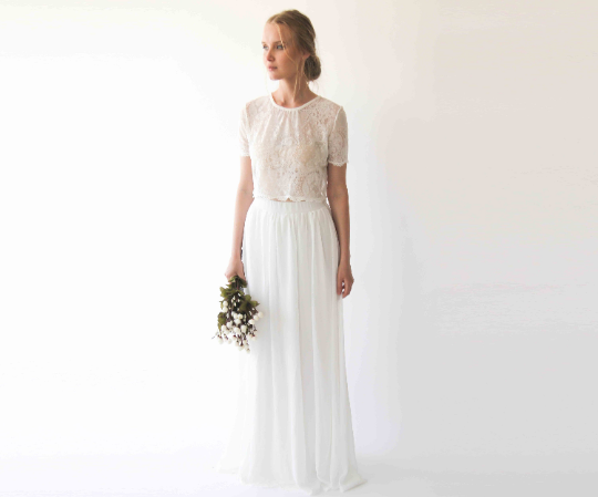 Robe de mariée deux pièces, n° 1251