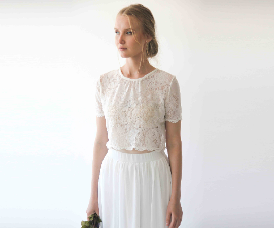 Robe de mariée deux pièces, n° 1251