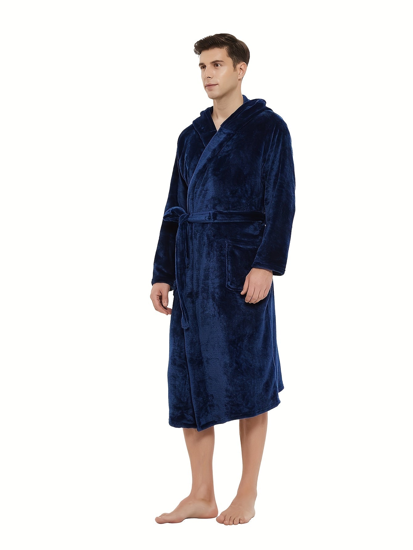 Peignoir à capuche confortable pour homme, tendance, chaud et confortable