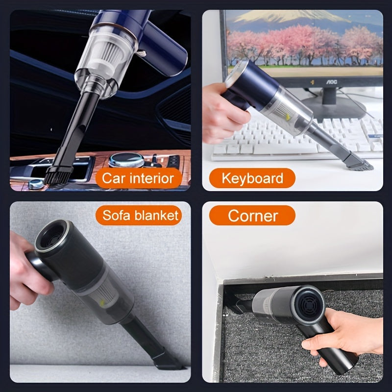 Aspirateur de voiture sans fil avec fonction souffleur | Aspirateur 2-en-1 pour nettoyage intérieur auto | Mini aspirateur rechargeable pour voiture | Aspirateur portable pour saletés et poussières | Souffleur et aspirateur compact pour voiture | Nettoyeur auto sans fil puissant et léger | Aspirateur de voiture avec embouts multiples | Outil de nettoyage voiture sans câble encombrant | Appareil multifonction pour entretien véhicule | Aspirateur voiture rapide et efficace pour petits espaces