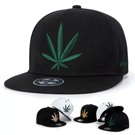Casquette de baseball à imprimé feuilles, style printemps-été, à la mode, snapback, pour l'extérieur, en coton