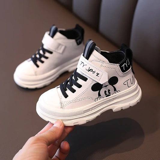 Baskets Mickey Mouse unisexe, chaussures de sport pour enfants