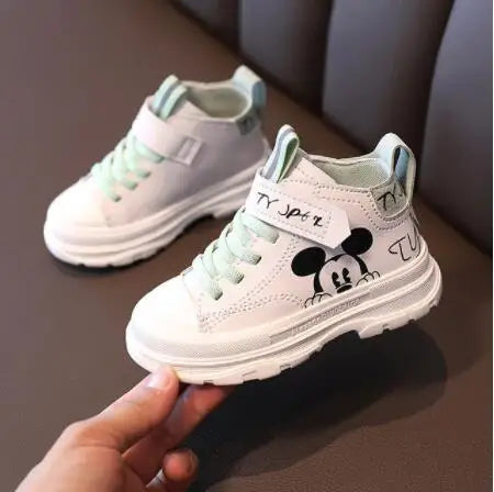 Baskets Mickey Mouse unisexe, chaussures de sport pour enfants