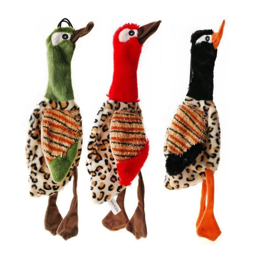 Jouet en peluche couineur pour chien, 30 x 9 cm, sans rembourrage, nettoyage des dents, corde à mâcher