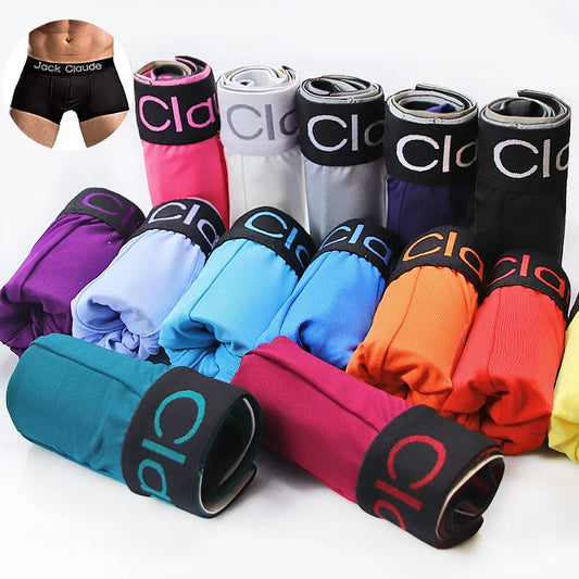 Lot de 10 boxers pour homme, sous-vêtements sexy et doux, confortables