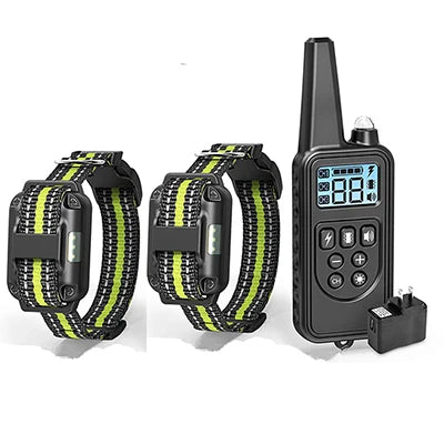 Collier de dressage pour chien avec télécommande LCD pour animaux de compagnie, étanche, antichoc, vibration et son