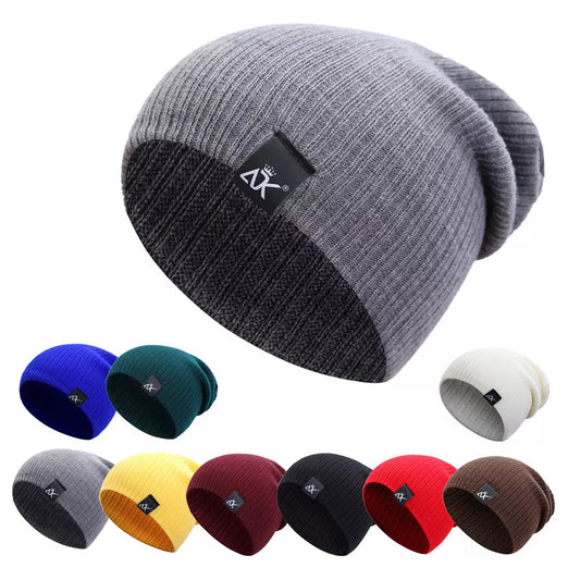 Bonnet tricoté chaud unisexe | Bonnet Skullies décontracté | Bonnet ample au crochet | Bonnet hiver femme et homme | Bonnet tricoté style urbain