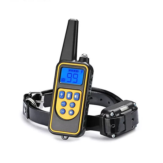 Collier de dressage pour chien rechargeable | Collier de dressage étanche pour chien | Collier avec télécommande pour dressage canin | Collier d'entraînement pour chien 800m | Dispositif électronique de dressage pour chien | Collier éducatif avec bip et vibration | Collier de dressage à stimulation réglable | Collier de dressage à distance pour chien | Collier anti-aboiement pour chien | Collier d'éducation pour chien avec écran LCD