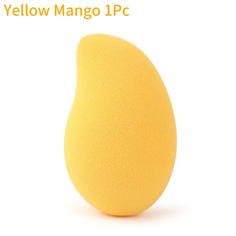 Éponge de maquillage, anti-cernes, lisse, cosmétique, houppette, forme coupée