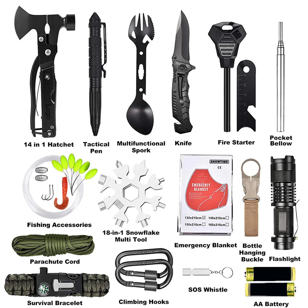 Multifunctional First Aid Kit for Camping, Wilderness Travel