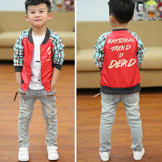 4-11 ans Garçons Vêtements Slim Droit Jeans Bas Classique Enfants Denim