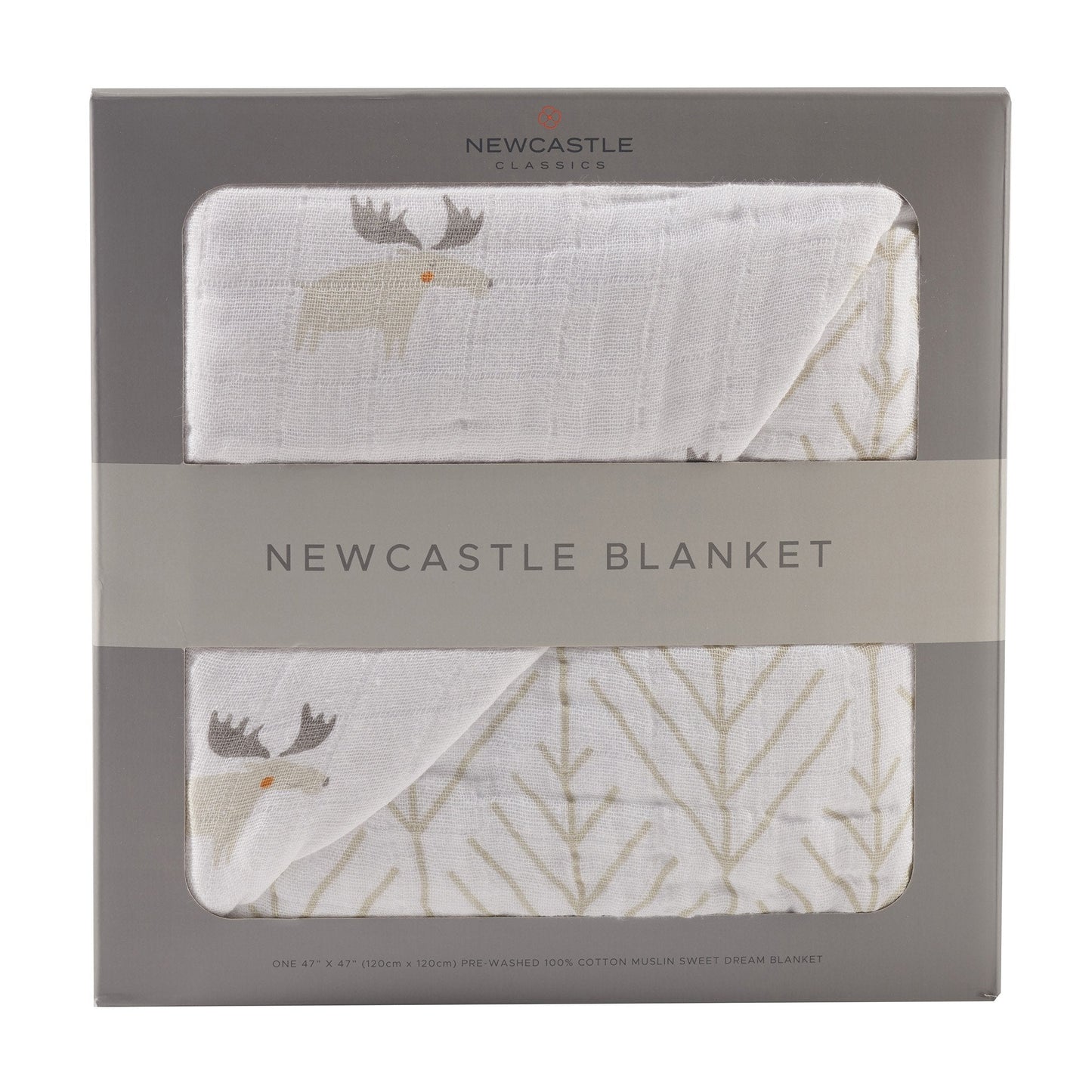 Couverture Newcastle en mousseline de coton Mister Moose and Forest Arrow