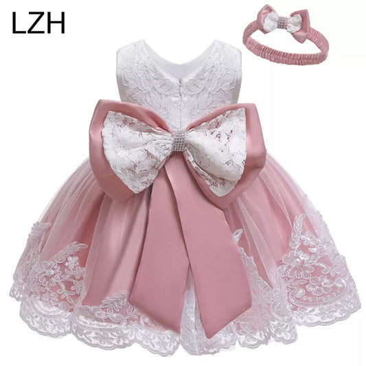 Robe de princesse pour bébé fille, tenue de fête d'anniversaire pour nouveau-né, de 0 à 2 ans