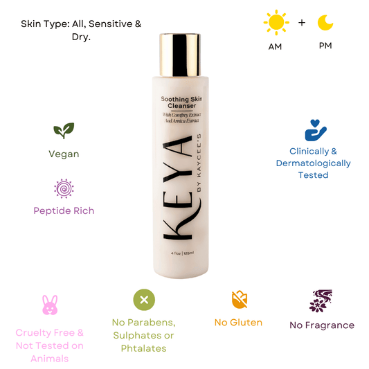 Nettoyant apaisant pour la peau à l'extrait de consoude et à l'extrait d'arnica
