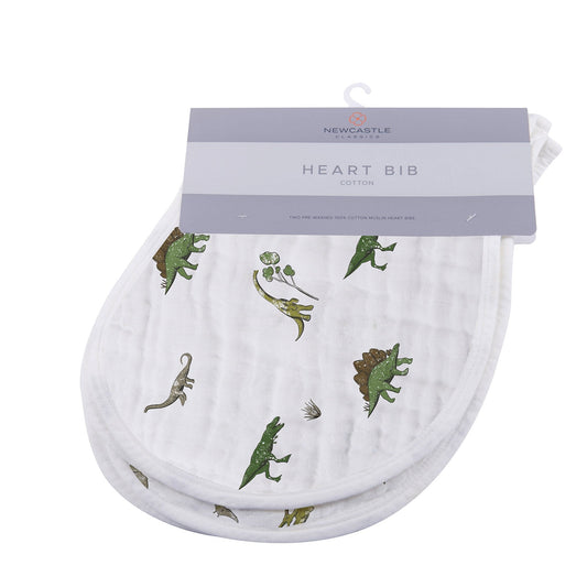 Lot de 2 bavoirs en coton Dino Days